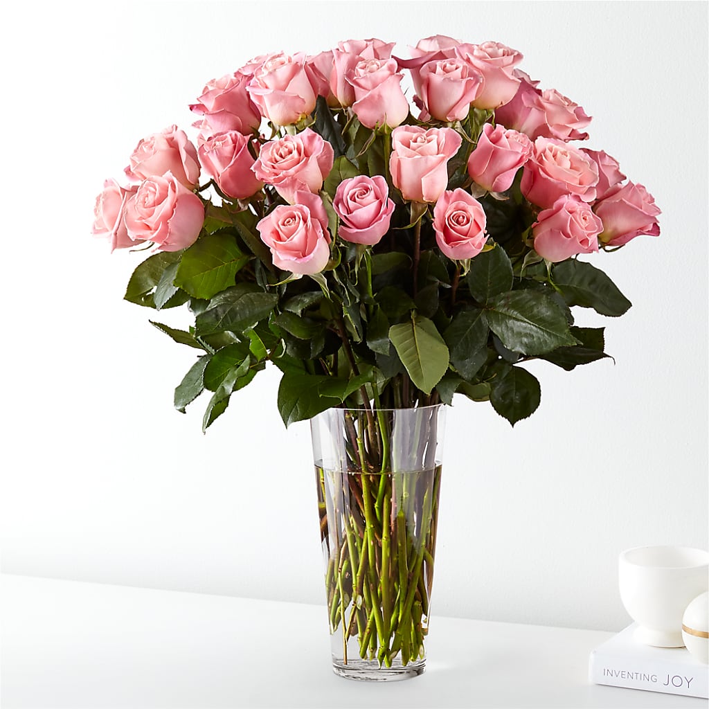 Long Stem Pink Rose Bouquet – Gibney-sims Flowers, Hannibal MO