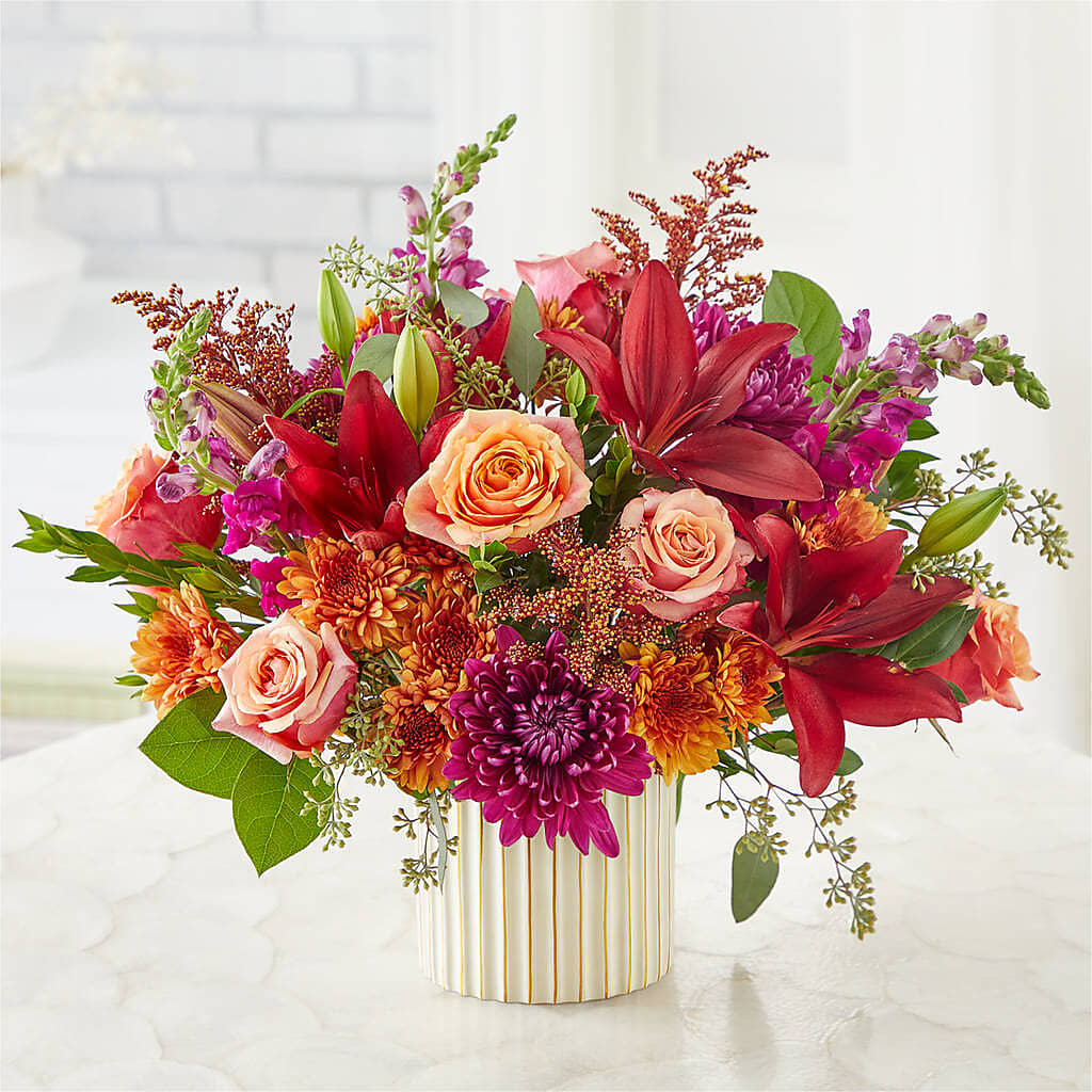 Burgundy Landscape Bouquet – Gibney-sims Flowers, Hannibal MO