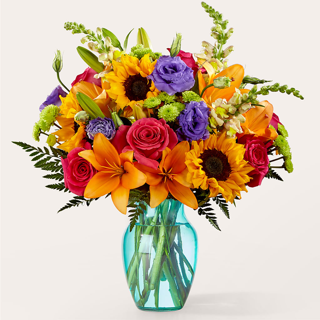 Double Rainbow Bouquet – Gibney-sims Flowers, Hannibal MO