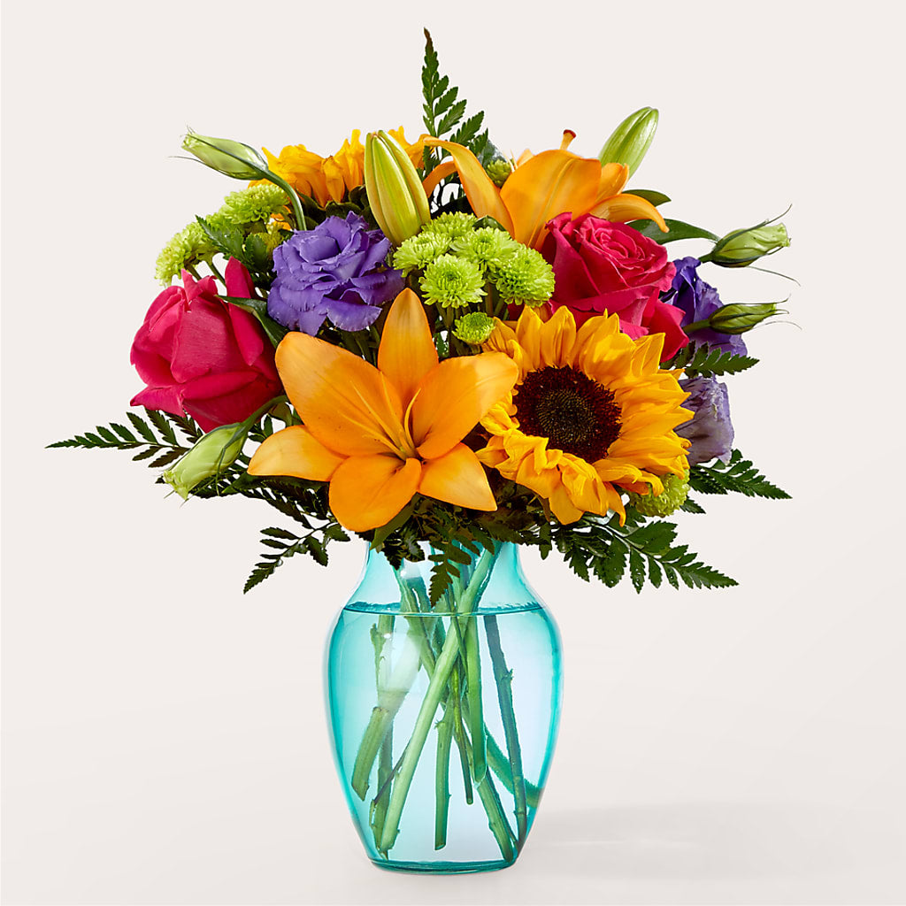 Double Rainbow Bouquet – Gibney-sims Flowers, Hannibal MO