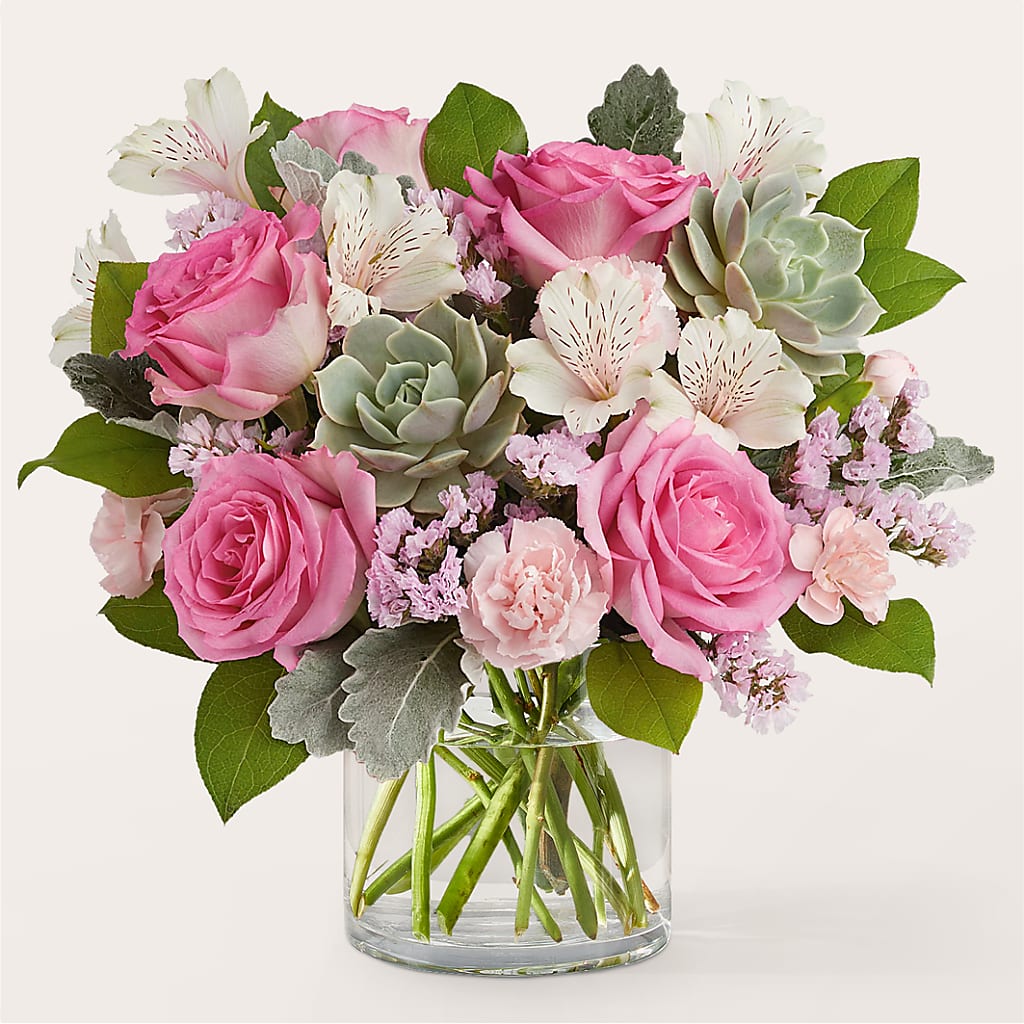 Dusty Rose Bouquet – Gibney-sims Flowers, Hannibal MO