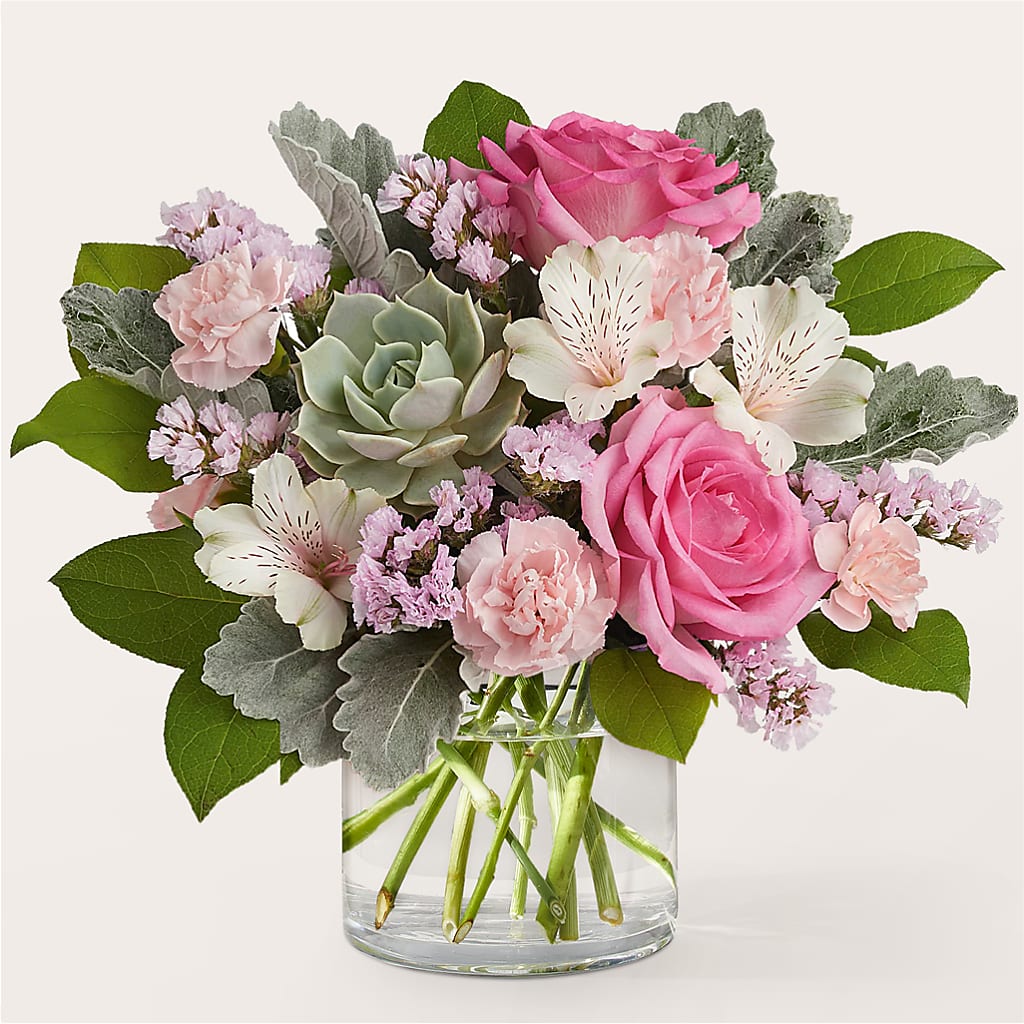 Dusty Rose Bouquet – Gibney-sims Flowers, Hannibal MO