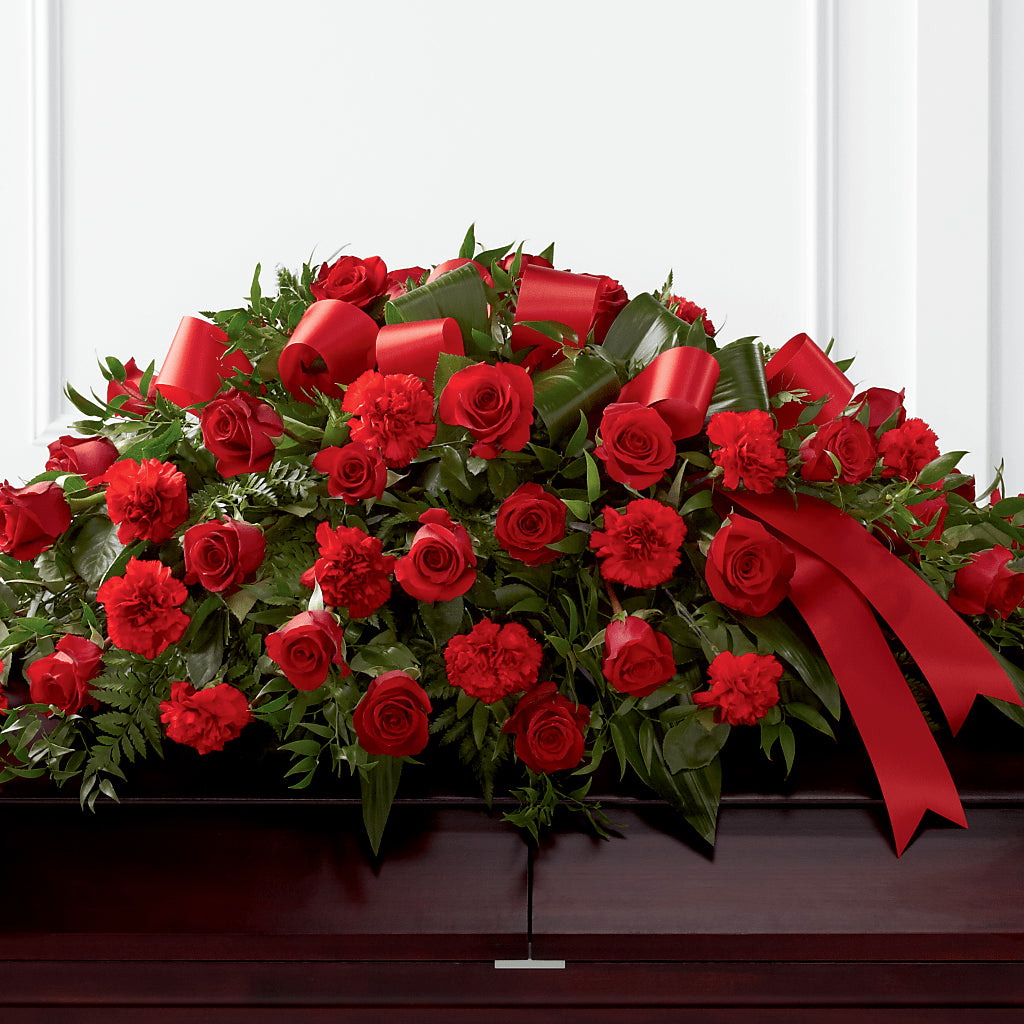 Tribute of Life Casket Spray – Gibney-sims Flowers, Hannibal MO