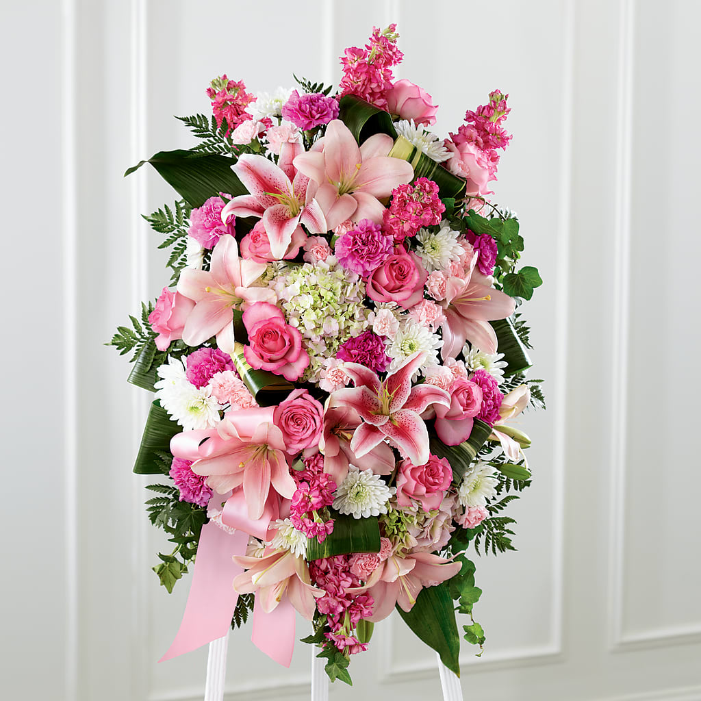 Comforting Standing Spray – Gibney-sims Flowers, Hannibal MO