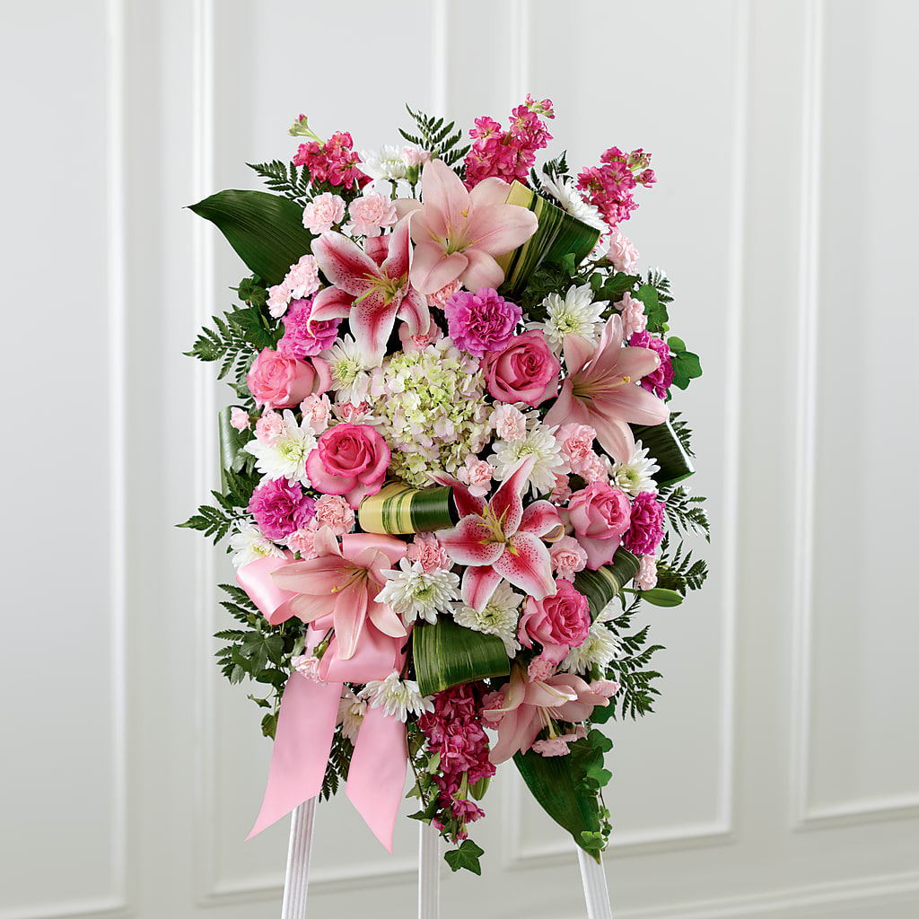 Comforting Standing Spray – Gibney-sims Flowers, Hannibal MO