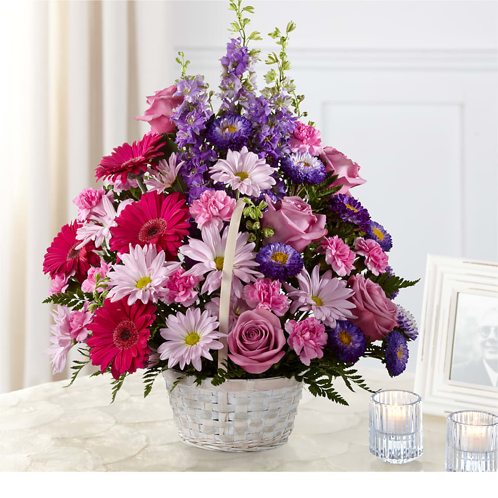 Pastel Peace Basket – Gibney-sims Flowers, Hannibal MO