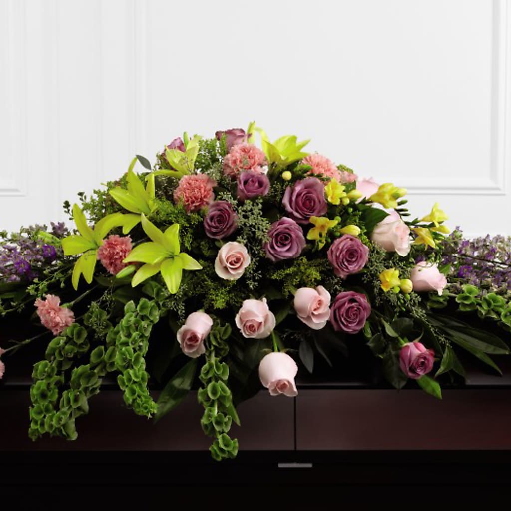 Forever Beloved Casket Spray – Gibney-sims Flowers, Hannibal MO