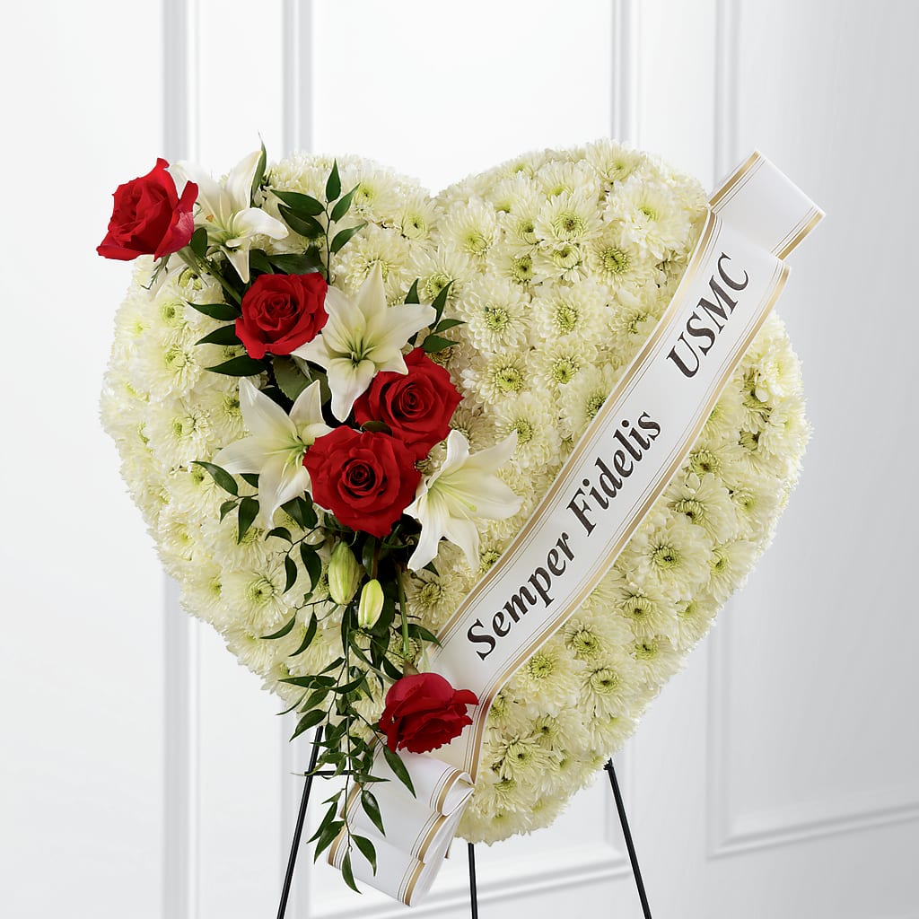 Heartfelt Hero Standing Heart – Gibney-sims Flowers, Hannibal MO