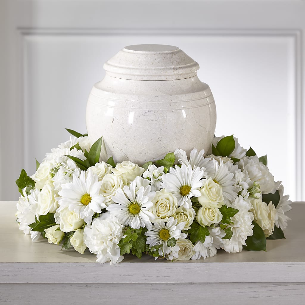 Ivory Gardens Cremation Adornment – Gibney-sims Flowers, Hannibal MO