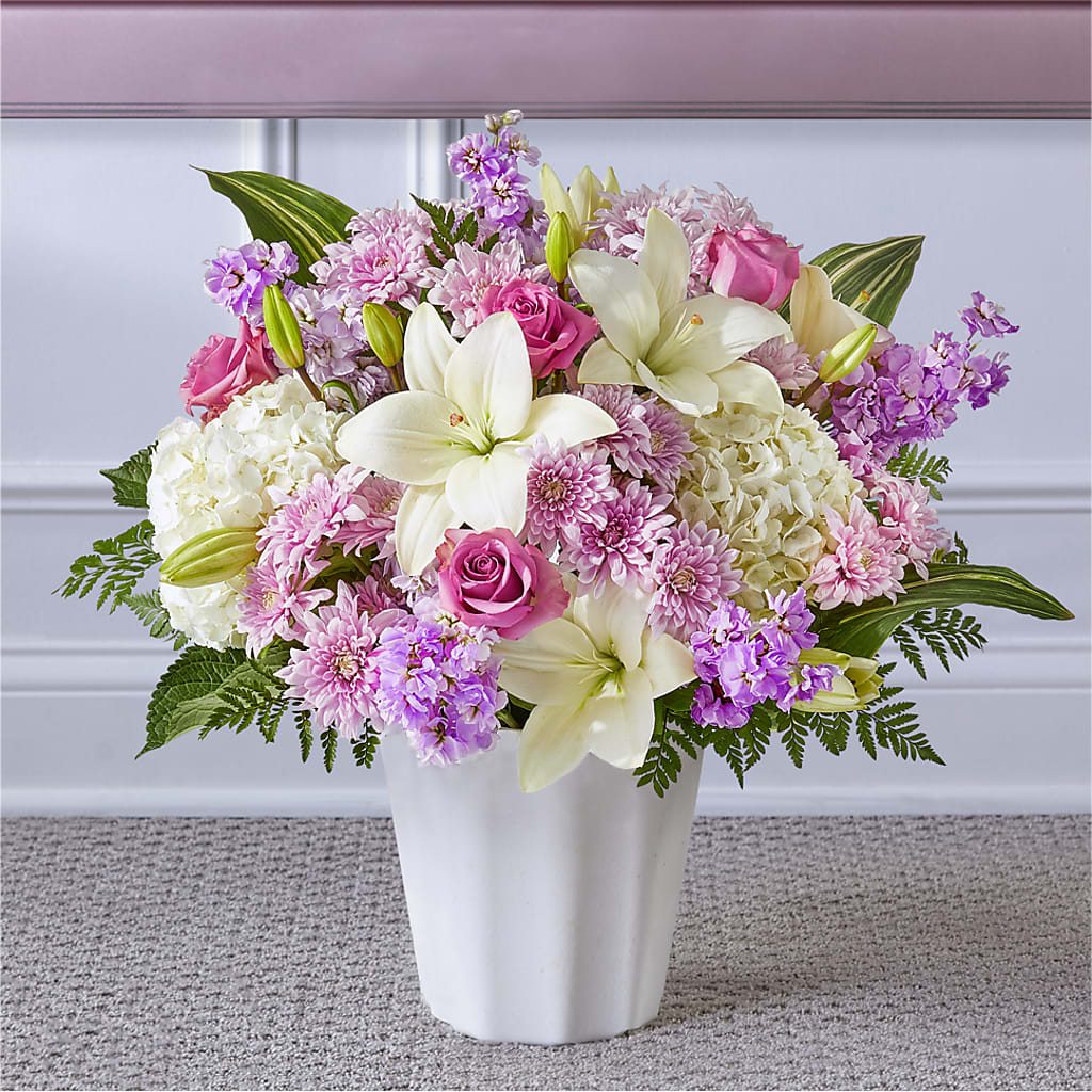 Heaven Sent Floor Basket – Gibney-sims Flowers, Hannibal MO