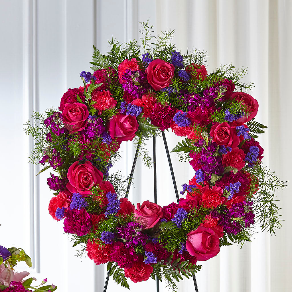 Calming Colors Wreath – Gibney-sims Flowers, Hannibal MO