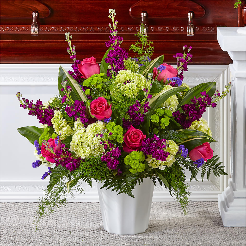 Beautiful Horizons Floor Basket – Gibney-sims Flowers, Hannibal MO