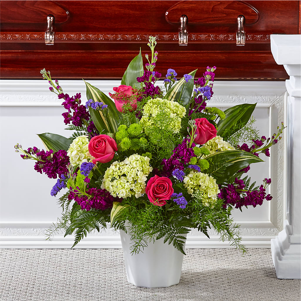 Beautiful Horizons Floor Basket – Gibney-sims Flowers, Hannibal MO