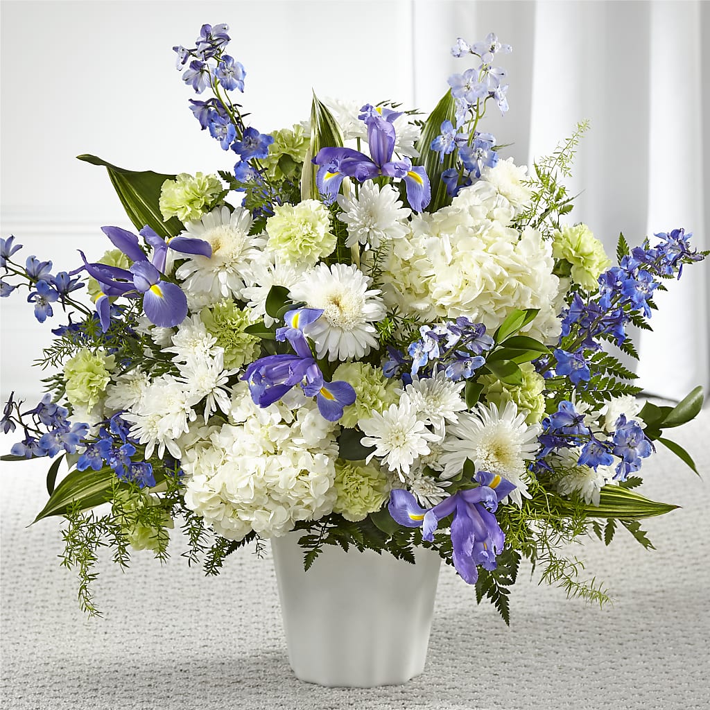 Soft Serenity Floor Basket – Gibney-sims Flowers, Hannibal MO