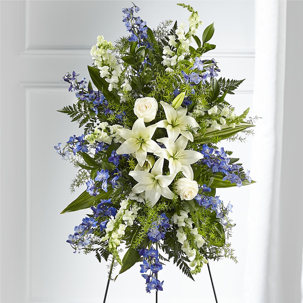 Faithful Friend Standing Spray – Gibney-sims Flowers, Hannibal MO