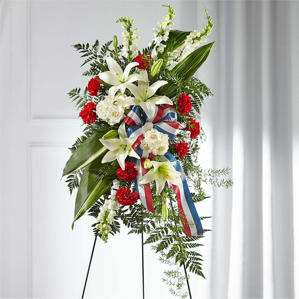 Stars of Life Standing Spray – Gibney-sims Flowers, Hannibal MO