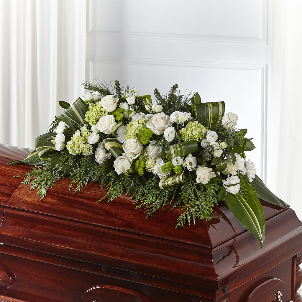 Hopeful Gesture Casket Spray – Gibney-sims Flowers, Hannibal MO
