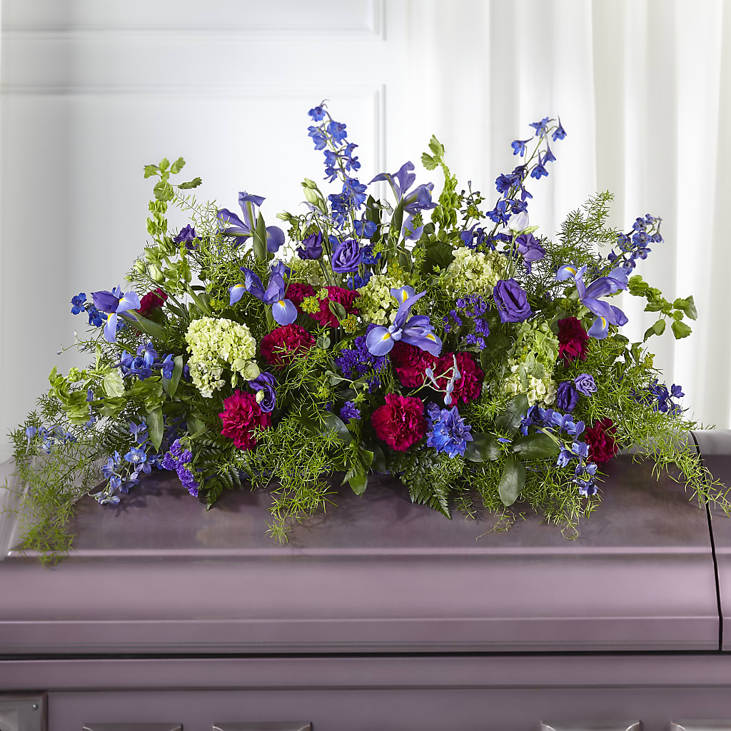 Always Treasured Casket Spray – Gibney-sims Flowers, Hannibal MO