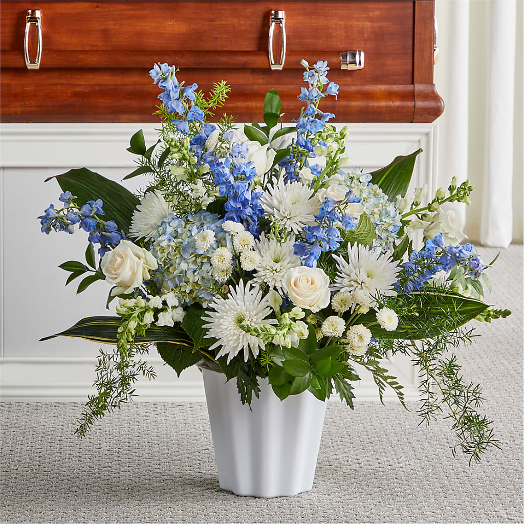 Everlasting Memories Floor Basket – Gibney-sims Flowers, Hannibal MO