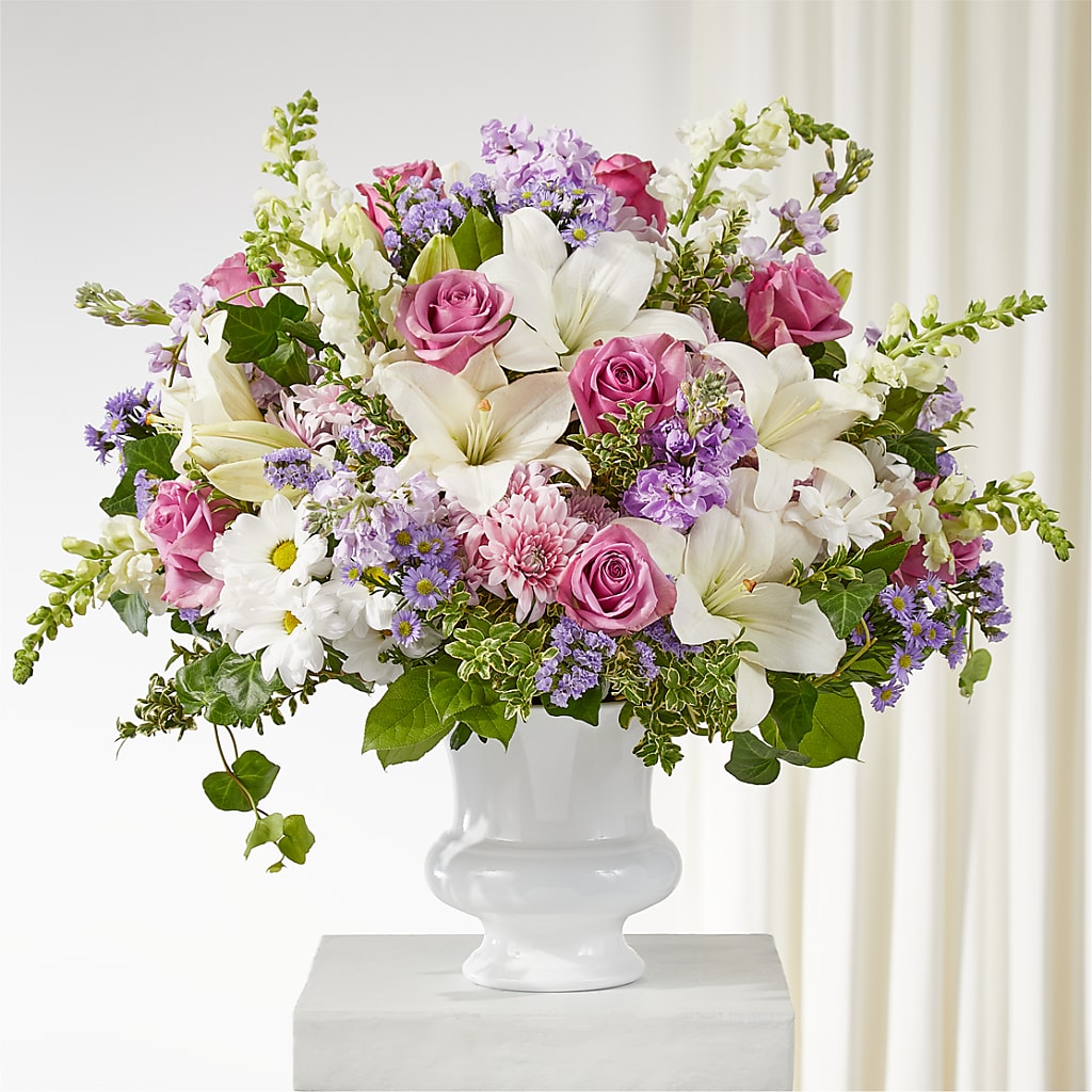 Remarkable Life Urn Arrangement – Gibney-sims Flowers, Hannibal MO