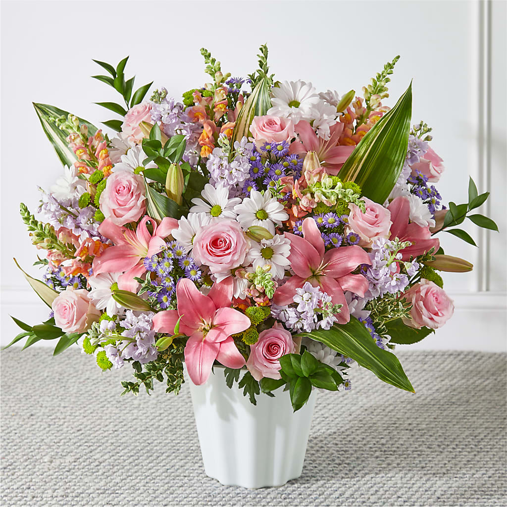 Abundant Compassion Floor Basket – Gibney-sims Flowers, Hannibal MO