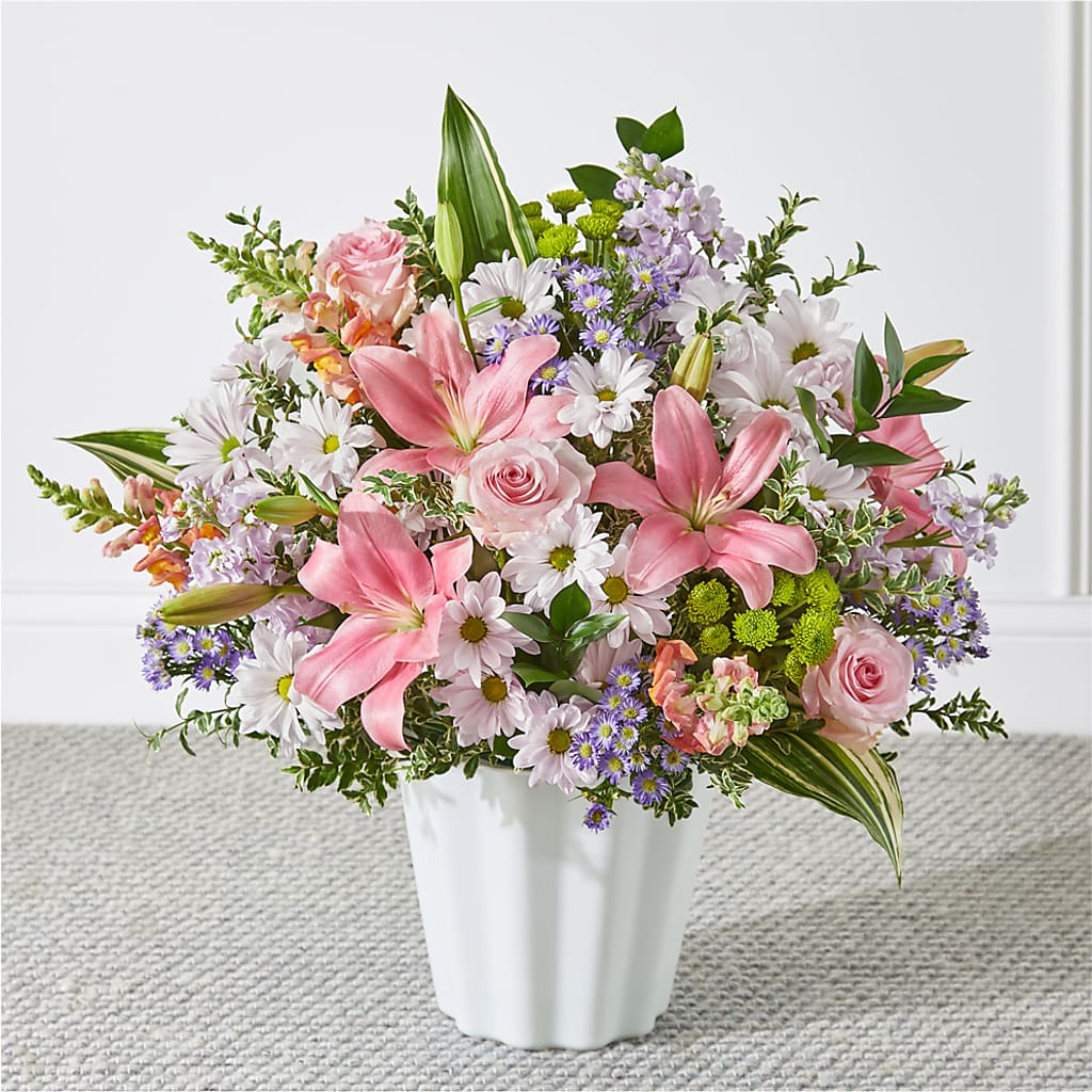 Abundant Compassion Floor Basket – Gibney-sims Flowers, Hannibal MO