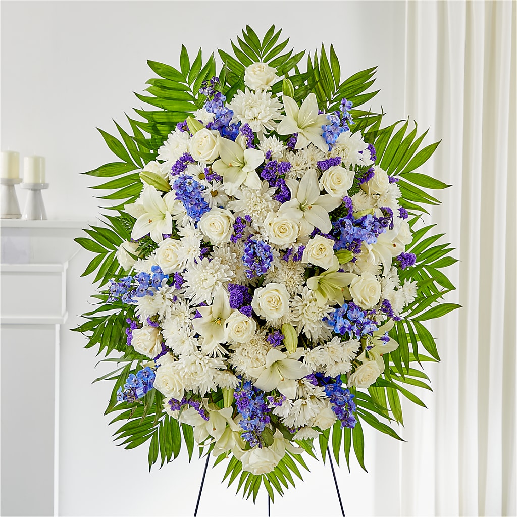 At Rest Standing Spray – Gibney-sims Flowers, Hannibal MO
