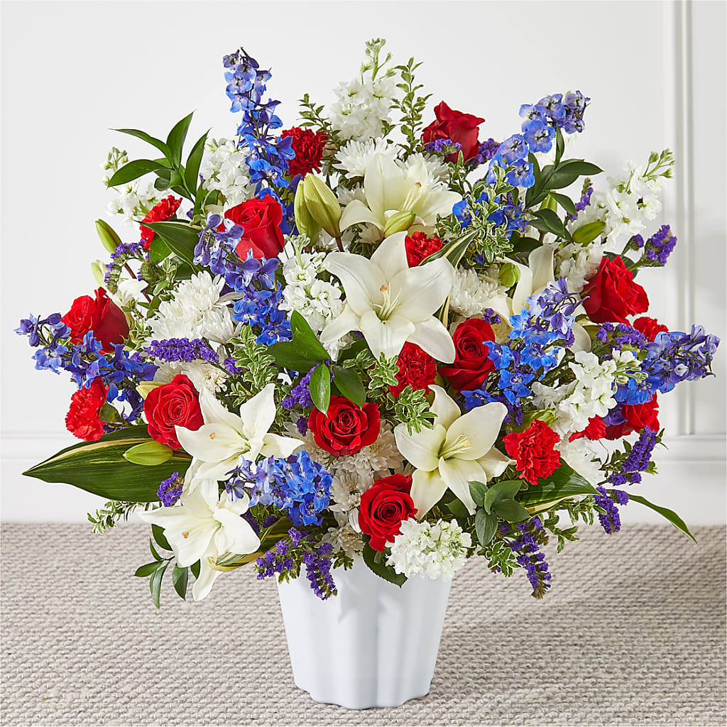 Consoled Floor Basket – Gibney-sims Flowers, Hannibal MO