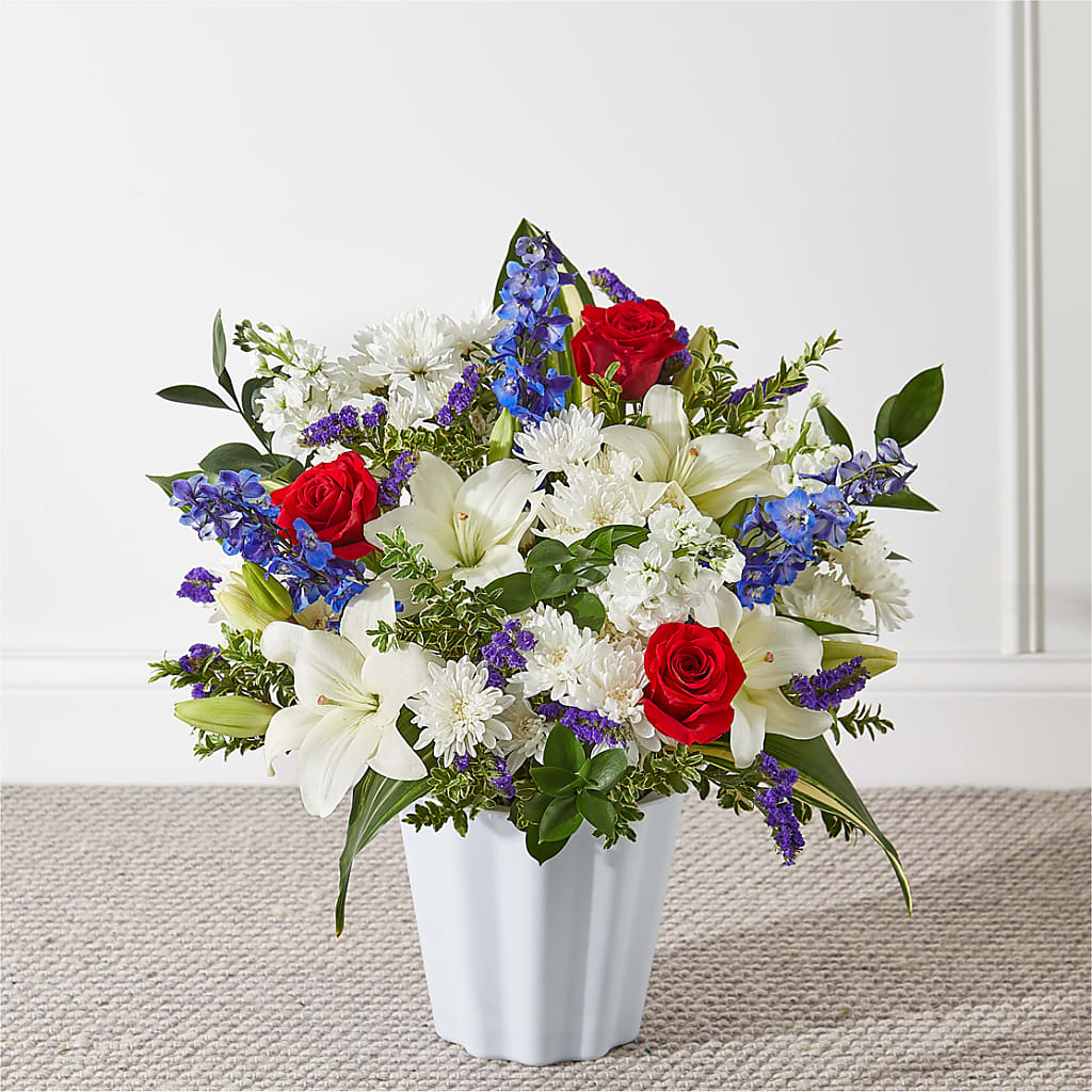 Consoled Floor Basket – Gibney-sims Flowers, Hannibal MO