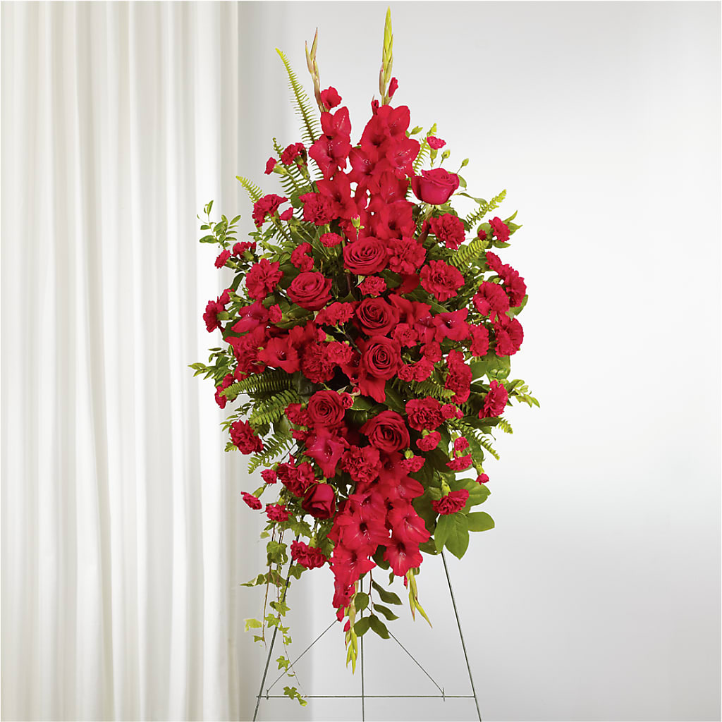From the Heart Standing Spray – Gibney-sims Flowers, Hannibal MO