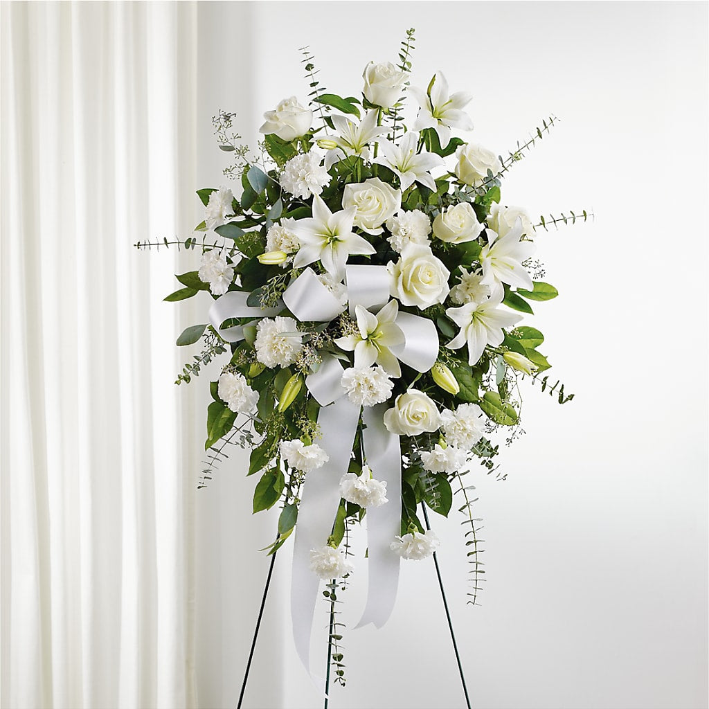 With Care Standing Spray – Gibney-sims Flowers, Hannibal MO