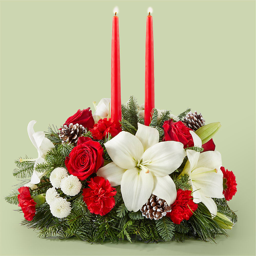 Seasonal Festivities Centerpiece – Gibney-sims Flowers, Hannibal MO