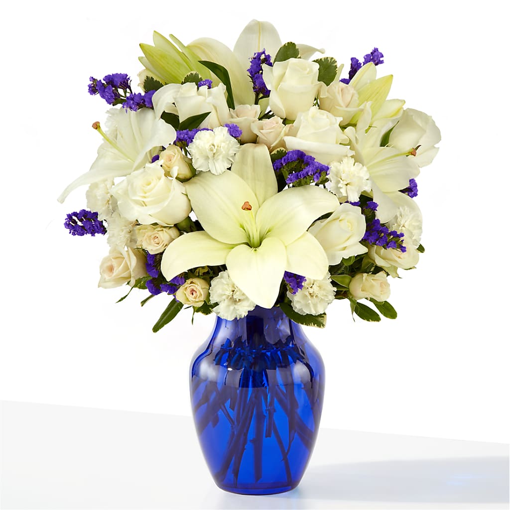 Sapphire Rush Bouquet – Gibney-sims Flowers, Hannibal MO