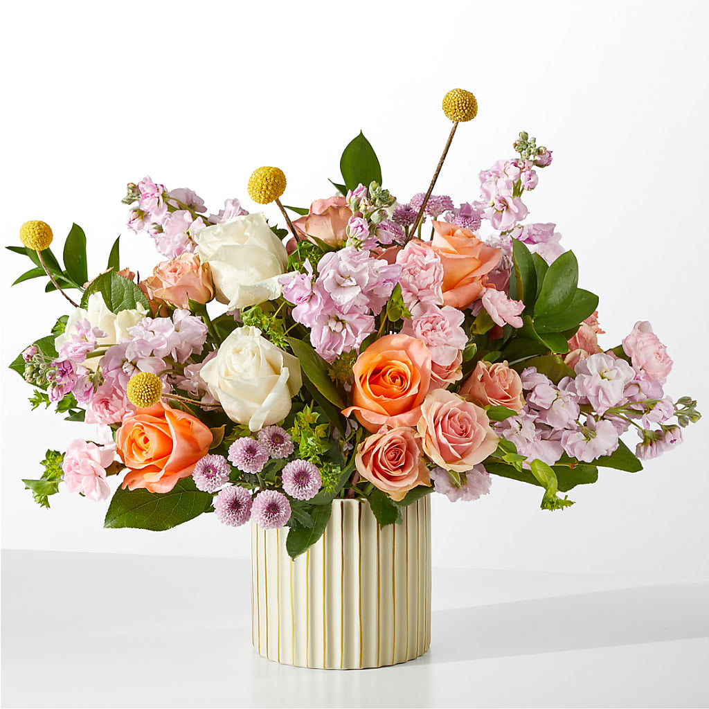 French Market Bouquet with Ivory Vase – Gibney-sims Flowers, Hannibal MO