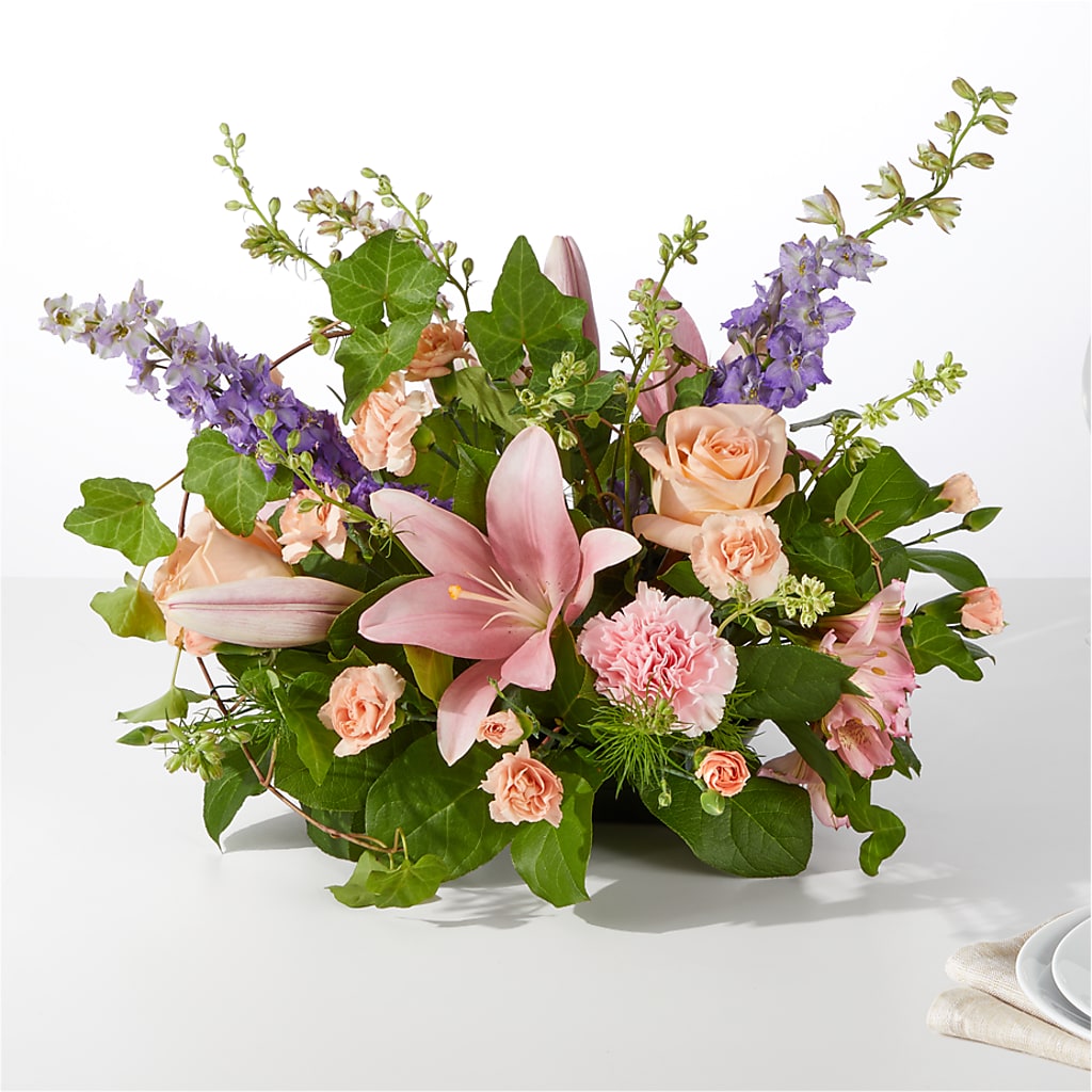 Blossom Time Centerpiece – Gibney-sims Flowers, Hannibal MO
