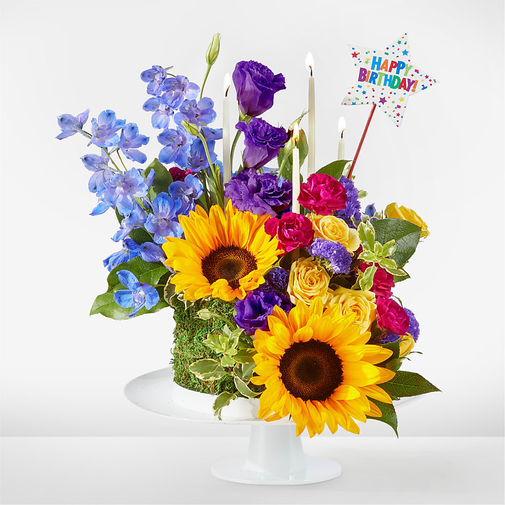Star of the Day Floral Cake – Gibney-sims Flowers, Hannibal MO