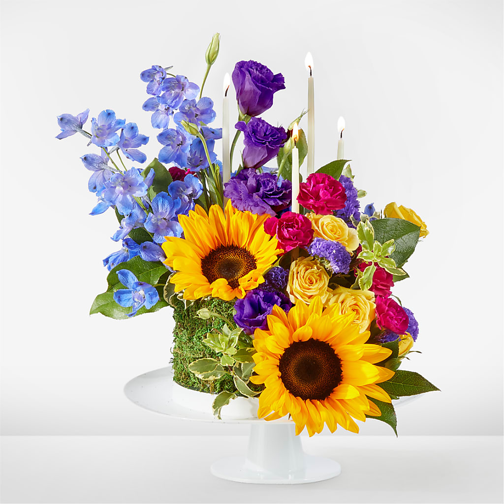 Star of the Day Floral Cake – Gibney-sims Flowers, Hannibal MO