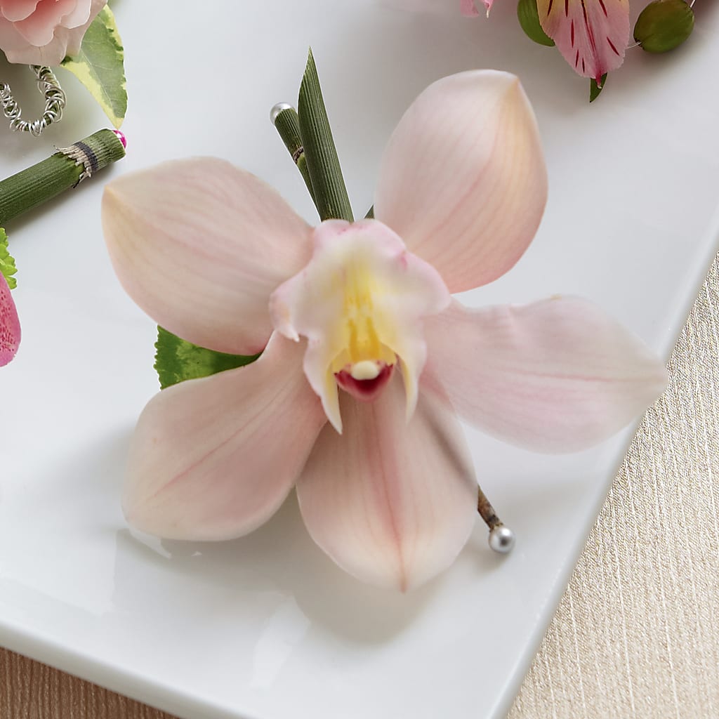Pink Cymbidium Boutonniere – Gibney-sims Flowers, Hannibal MO