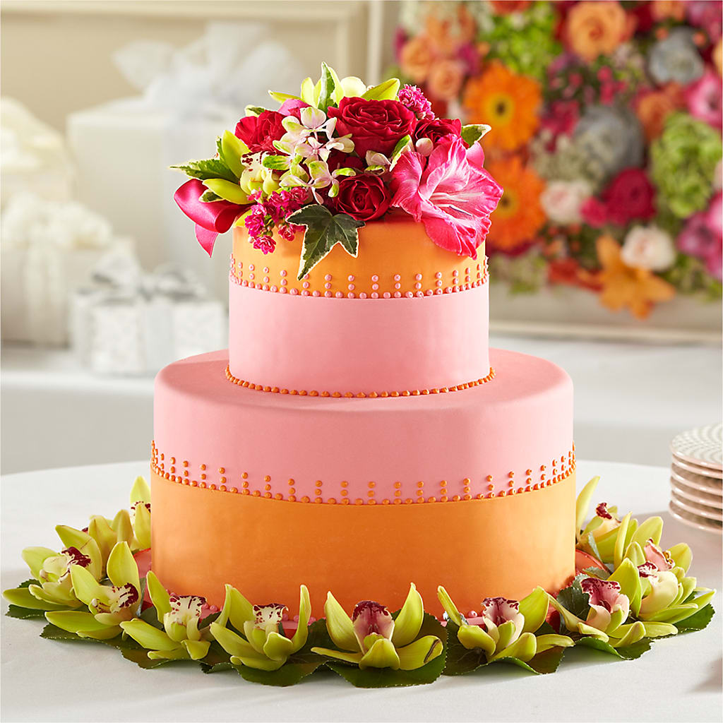 Sweet Citrus Cake Decor – Gibney-sims Flowers, Hannibal MO