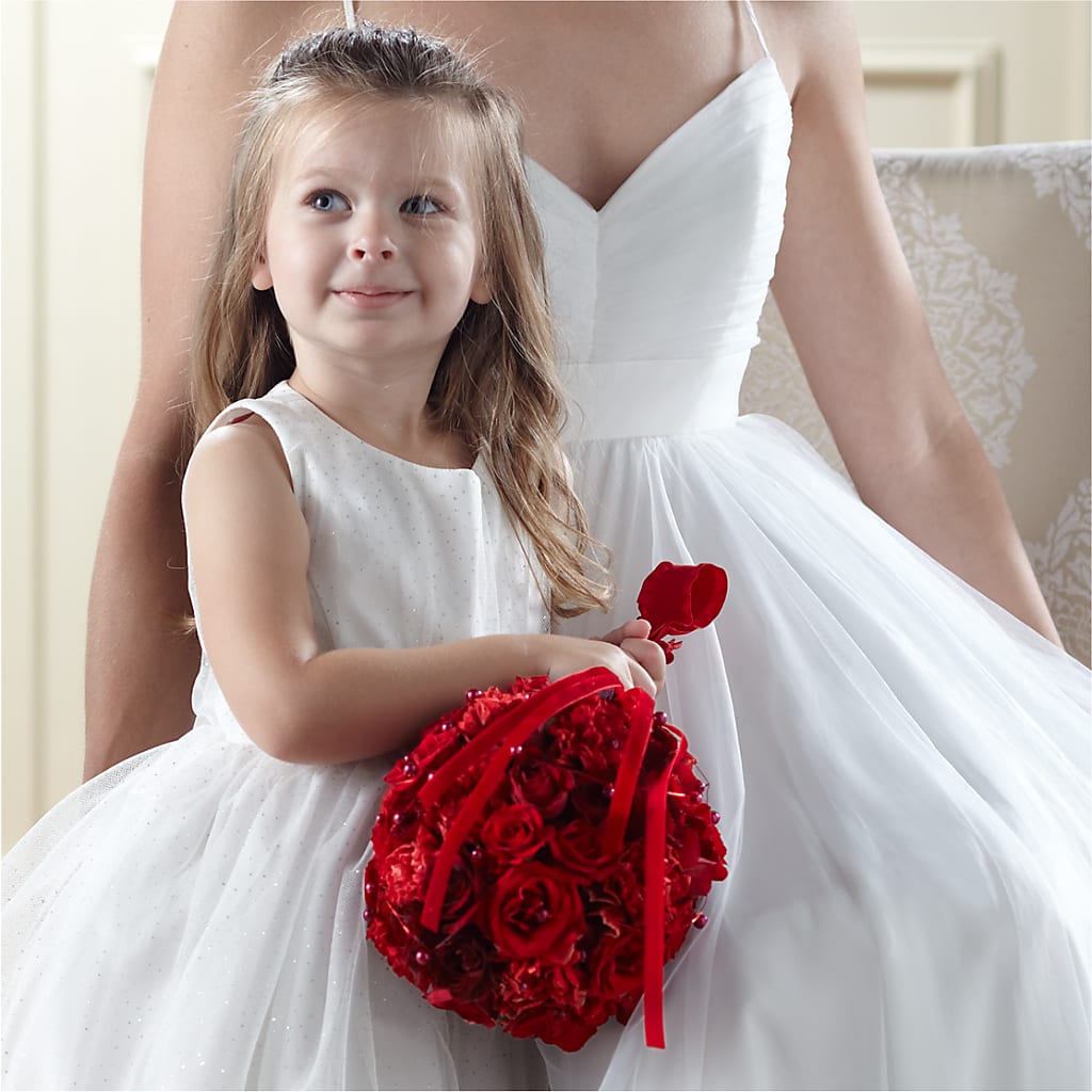 Pure at Heart Flower Girl Arrangement – Gibney-sims Flowers, Hannibal MO