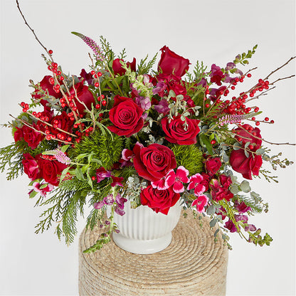 Big Red Bow Bouquet –  Gibney-sims Flowers, Hannibal MO