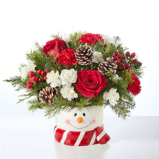 Jolly Snowman Bouquet –  Gibney-sims Flowers, Hannibal MO