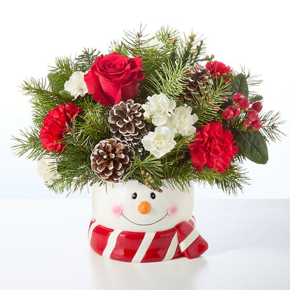 Jolly Snowman Bouquet –  Gibney-sims Flowers, Hannibal MO