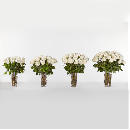 Long Stem White Rose Bouquet –  Gibney-sims Flowers, Hannibal MO