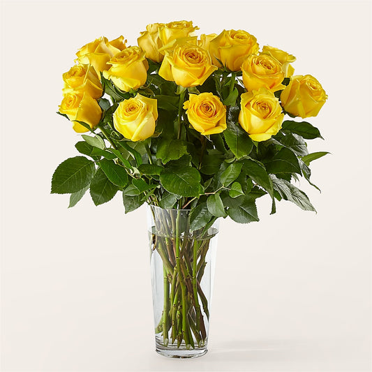 Long Stem Yellow Rose Bouquet –  Gibney-sims Flowers, Hannibal MO