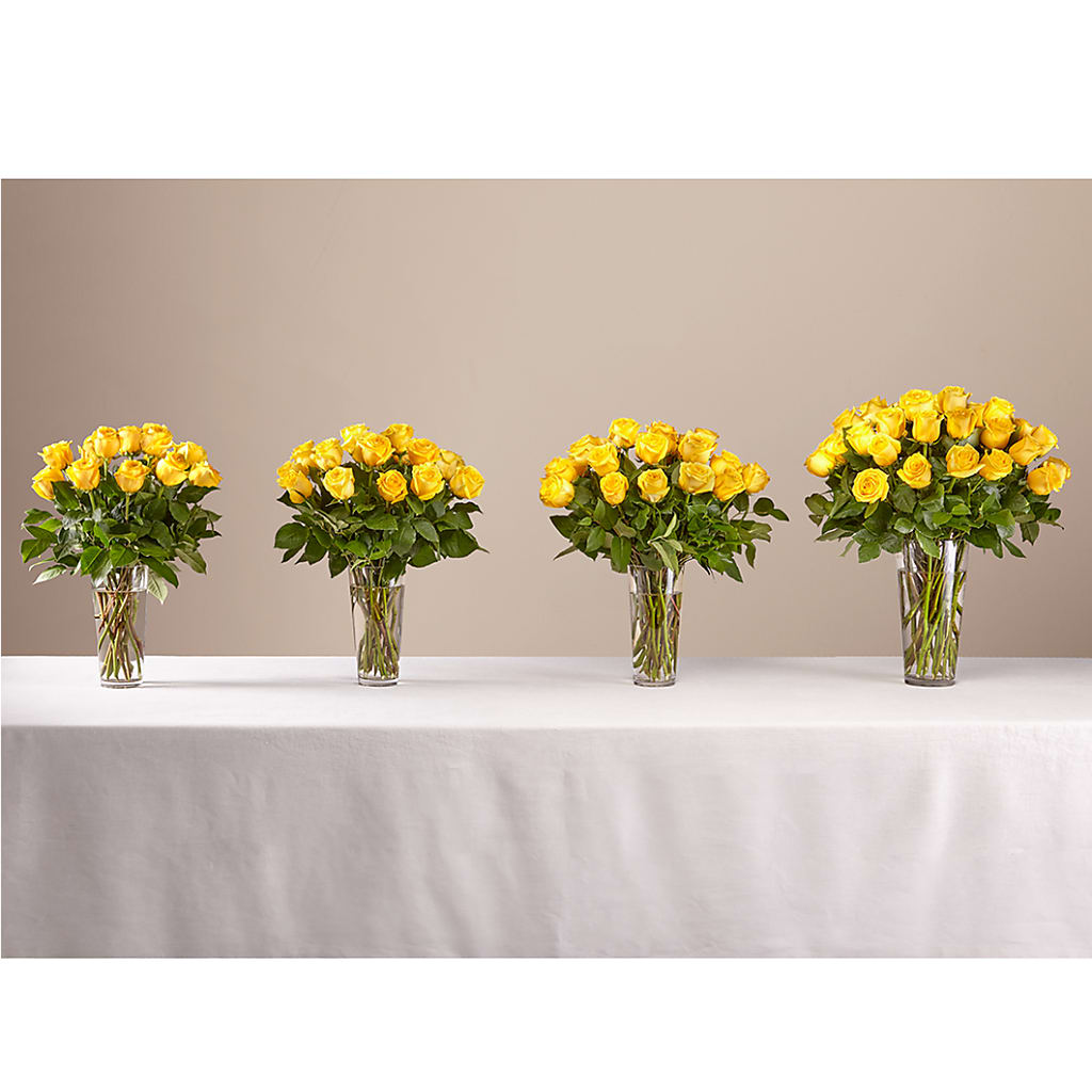 Long Stem Yellow Rose Bouquet –  Gibney-sims Flowers, Hannibal MO