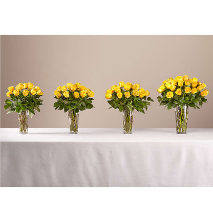Long Stem Yellow Rose Bouquet –  Gibney-sims Flowers, Hannibal MO