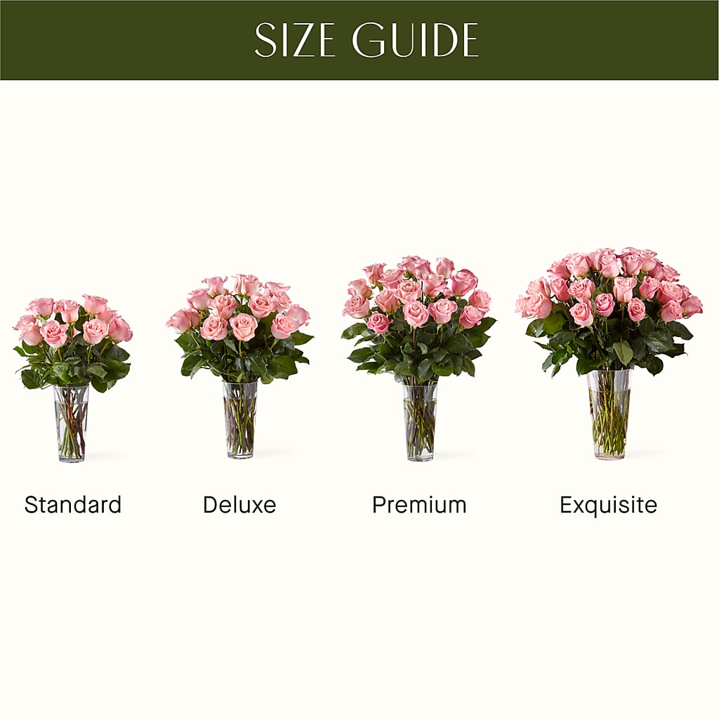 Long Stem Pink Rose Bouquet –  Gibney-sims Flowers, Hannibal MO