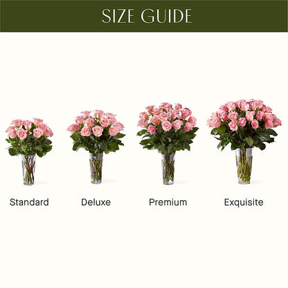 Long Stem Pink Rose Bouquet –  Gibney-sims Flowers, Hannibal MO