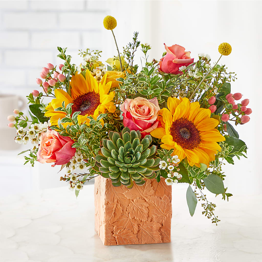 Sunflower Season Bouquet –  Gibney-sims Flowers, Hannibal MO